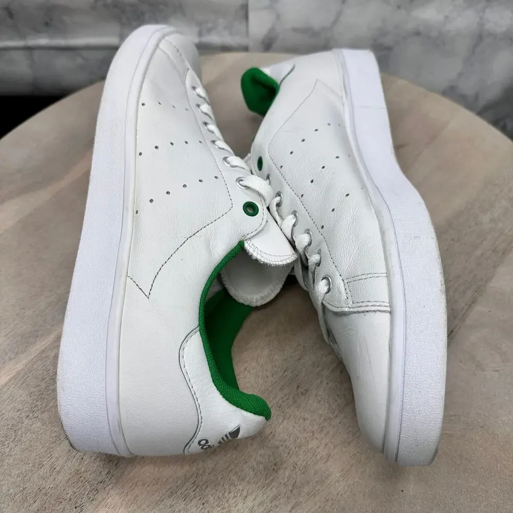 Adidas Stan Smith Men’s 11 White Green Leather Sneakers Classic Clean EVV 791002 - Picture 9 of 12